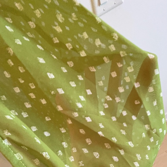 NEW Beach Bikini Cover Up - Light Green Patterned - Picture 9 of 10